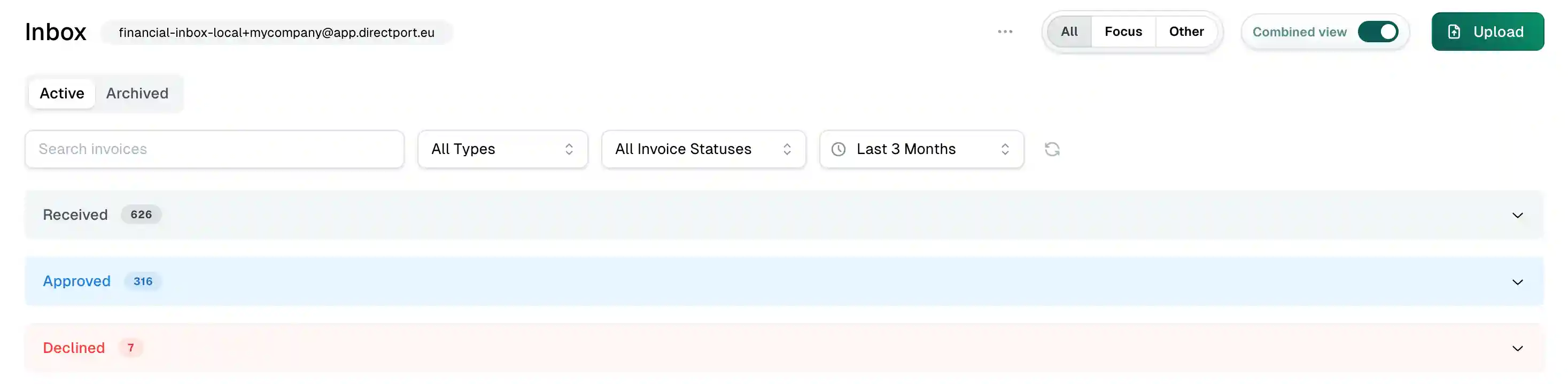 Financial Inbox